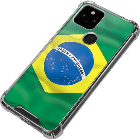 Brazil Flag Google Pixel 4a 5G Clear Case